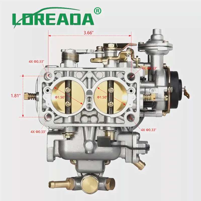Карбюратор для автомобиля, 38 мм, 2 бочки, Weber 38x38 (art.: 3920ba29c97a8)-0