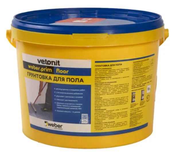 Грунтовка для пола Weber Vetonit Prim Floor 10 л-0