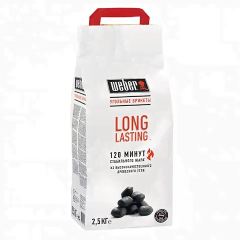 Уголь 2.5кг Weber Long Lasting Briquettes