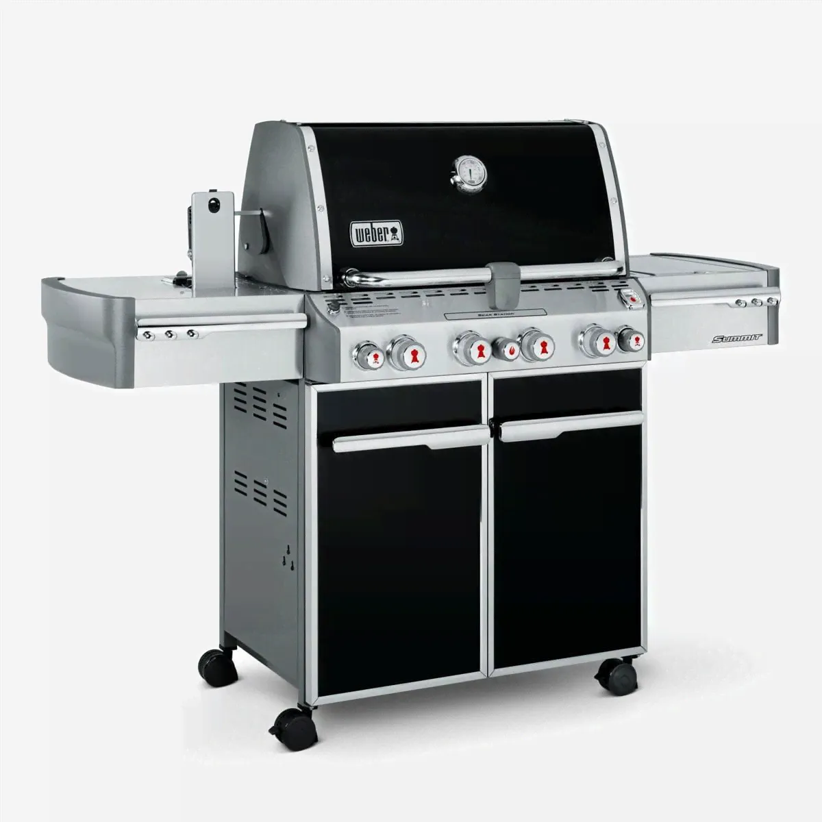 Газовый гриль Weber Summit E-470 GBS черный (с конфоркой)-0