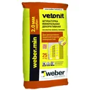Штукатурка декоративная минеральная Weber-Vetonit min Шуба 2 мм