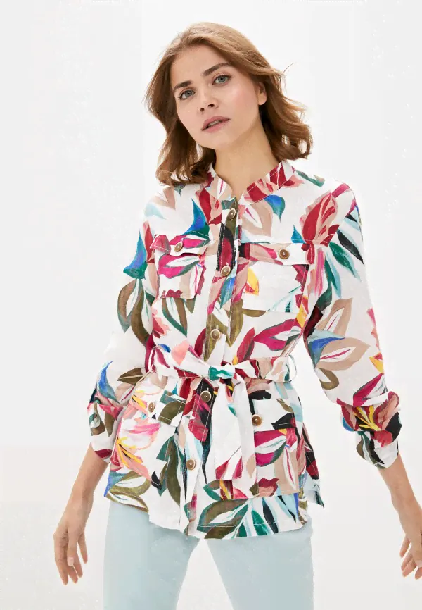 Жакет Gerry Weber. Цвет: белый. Сезон: Весна-лето 2021.-0