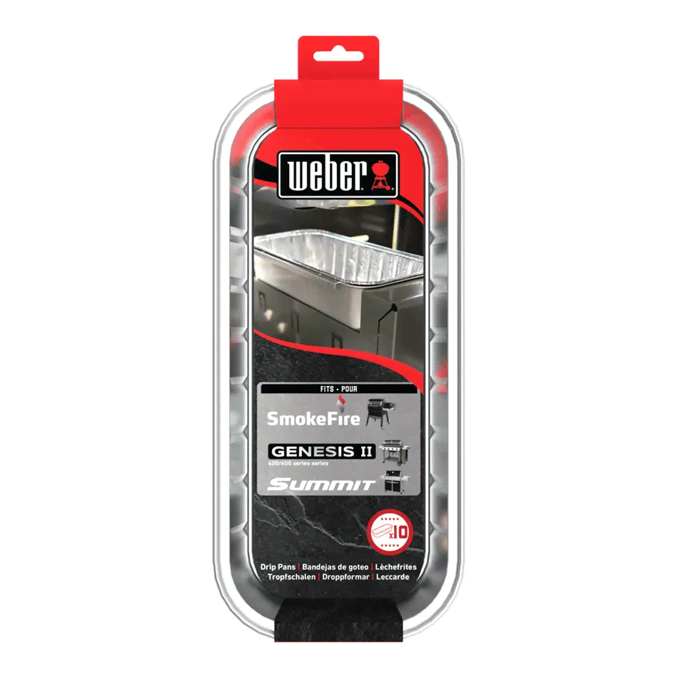 Алюминиевые поддоны Weber для грилей SmokeFire и Summit, 10 шт.-0