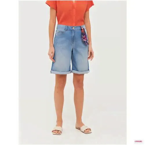 Шорты женские, Gerry Weber, 822088-66815-836003, голубой, размер - 48R