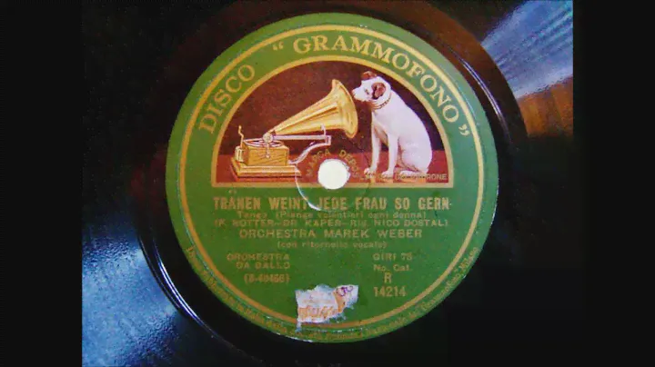 Marek Weber - Austin Egen - Tränen weint jede Frau so gern - Tango 1929